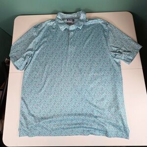 Ben Hogan XL Performance Golf Polo Shirt Cocktail‎ Print Recycled Polyester